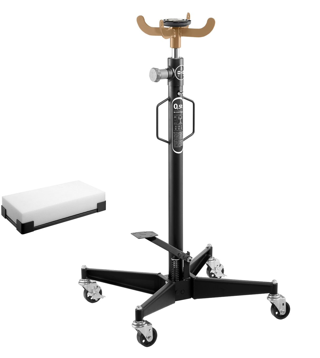 Vérin de fosse 500 kg + Patin en mousse - Édition limitée Noir/Bronze Equip Auto 2025