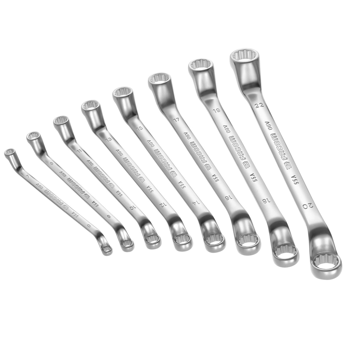 Sets verdiepte ringsleutels, in inch maten