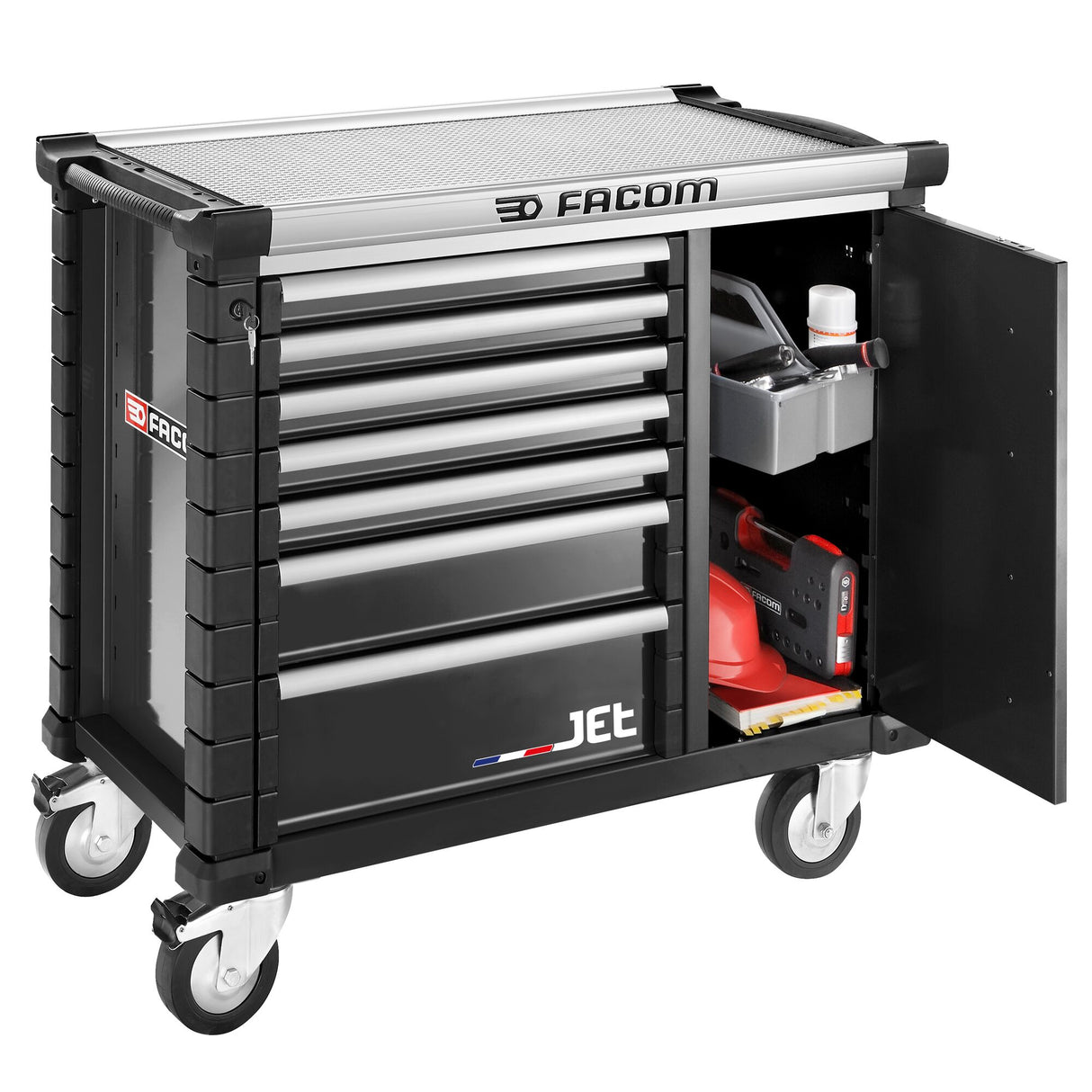 mobiele werkbank met 7 laden - 3 modules per lade
