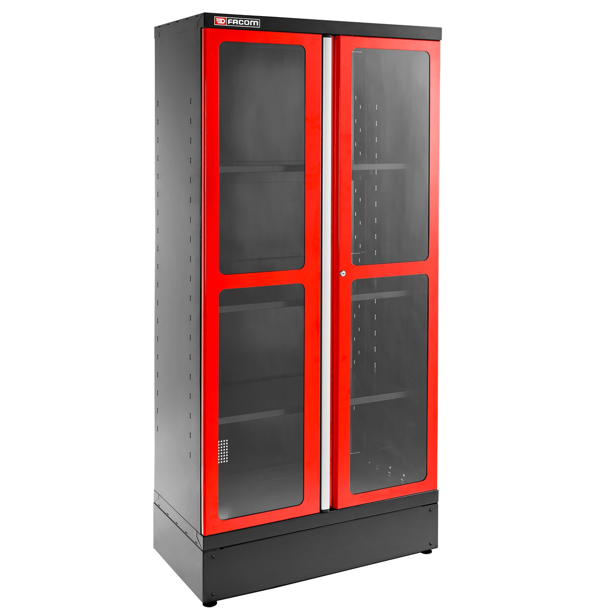 Hoge Kast Met 2 Glazen Deuren