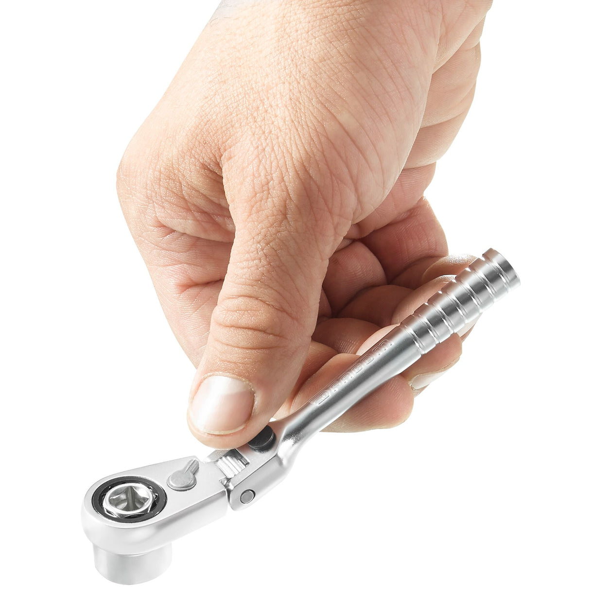 1/4 `` ultra compacte 180 ° flexibele ratelkop voor 1/4"doppenserie HX