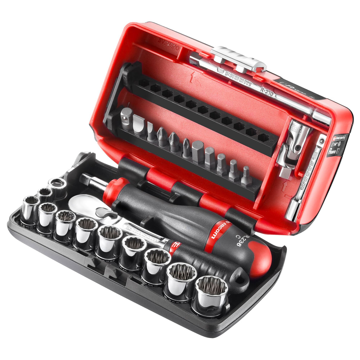 RL.NANO-U112 - Koffer met doppen 1/4" nano in inches