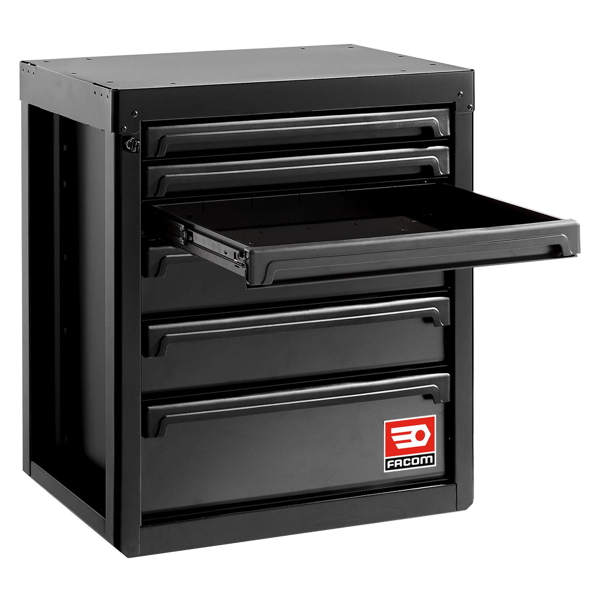 Rws2 Zwart Lage Kast Met 6 Lades