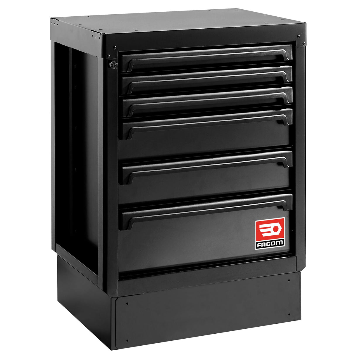 Rws2 Zwart Lage Kast Met 6 Lades