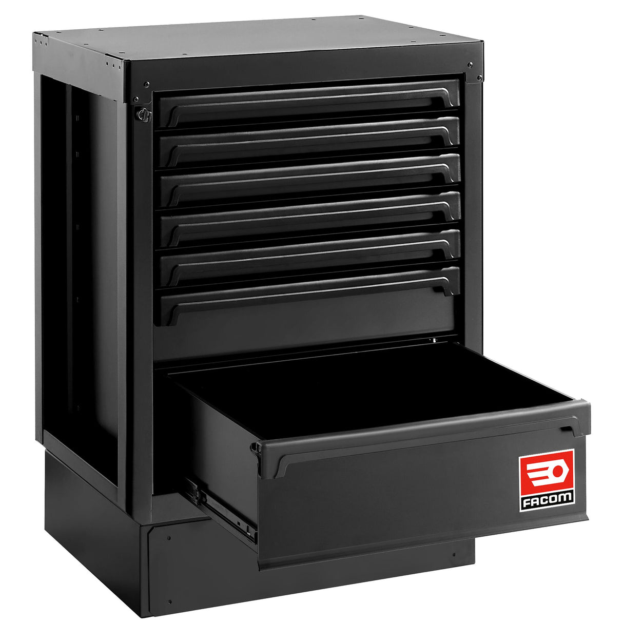 Rws2 Zwart Lage Kast Met 7 Lades
