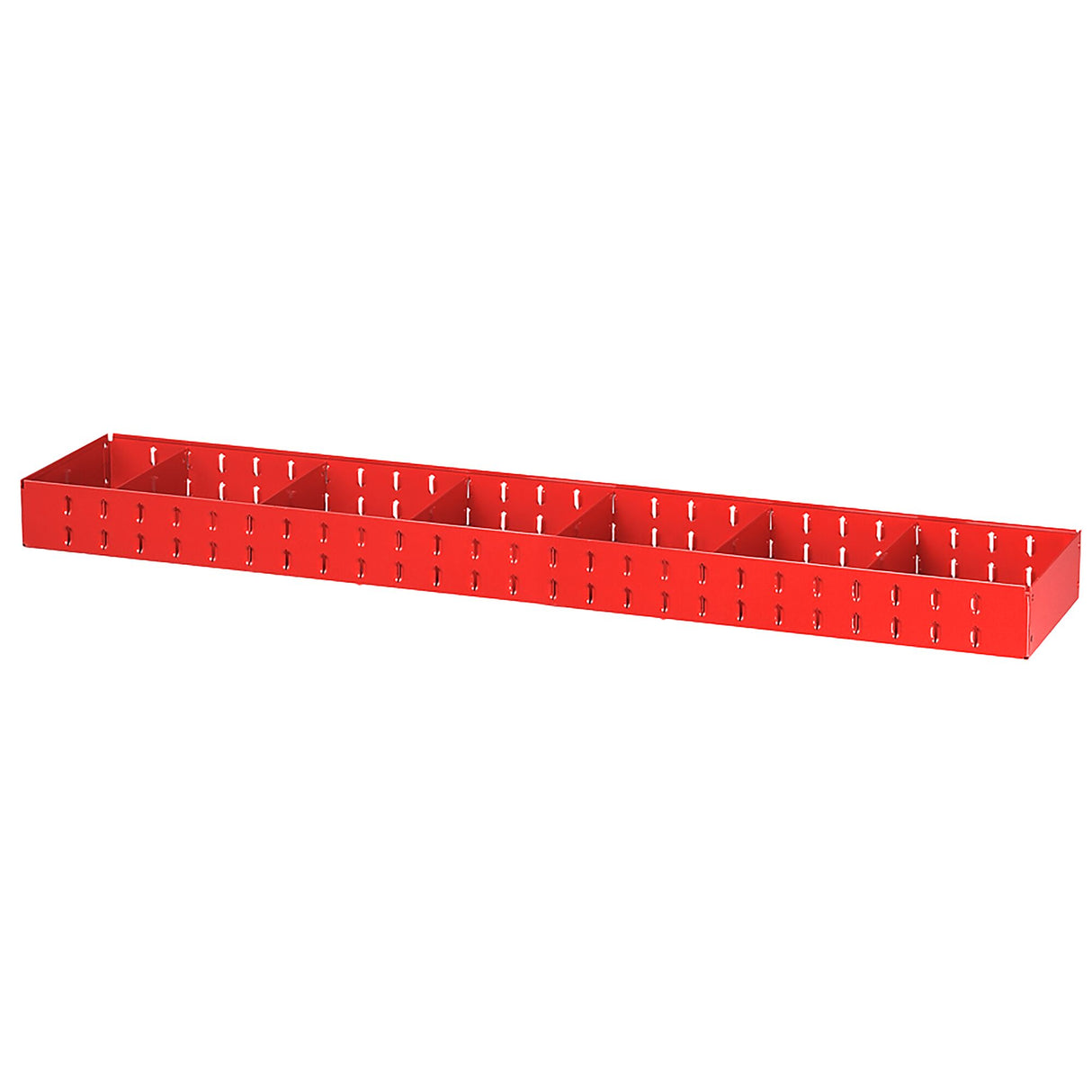 Legplank met 6 verwijderbare tussenschotten 1425x275x90mm