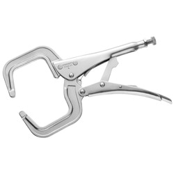 Long-reach C-clamp lock-grip pliers