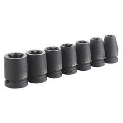 EXPERT  Torx® impact sockets set - 1/2" - 7 pieces