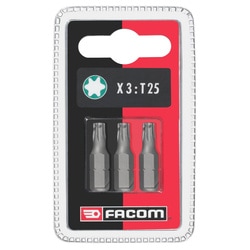 EX1 - Set van 3 standaard bits serie 1 Torx®