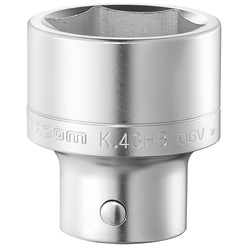 K.HB - Steckschlüssel 3/4", 6-Kant, metrisch