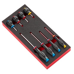 8-piece set of Protwist® screwdrivers in foam tray