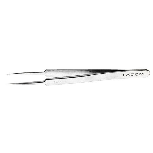 High Precision Tweezers, Straight Fine Tip, Extra Clearance Nose