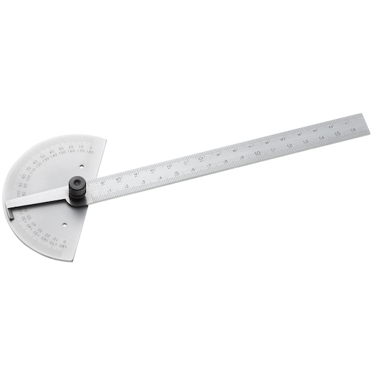 Bevel protractor Length 170 mm, Sector Ø 85 mm