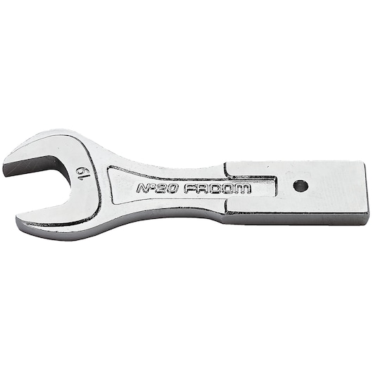 20 x 7 mm Open End Fork Bit Attachment, 19 mm Opening 20 x 7 mm Open End Fork Bit Attachment, 19 mm Opening
