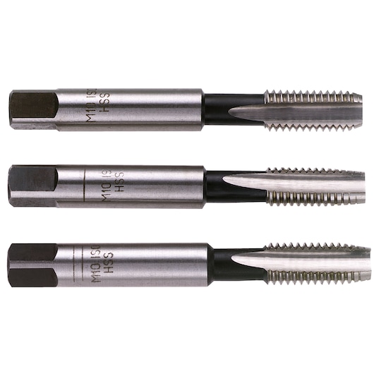 Standard Tap Set (Taper, Second and Bottoming), M10 x 1.5 mm