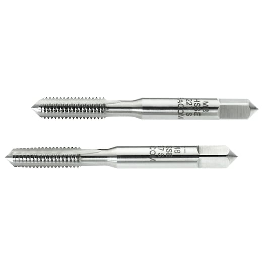 M12 x 1.75 mm High Performance Cobalt Tap Set (Taper and Bottoming) (2 pc.)