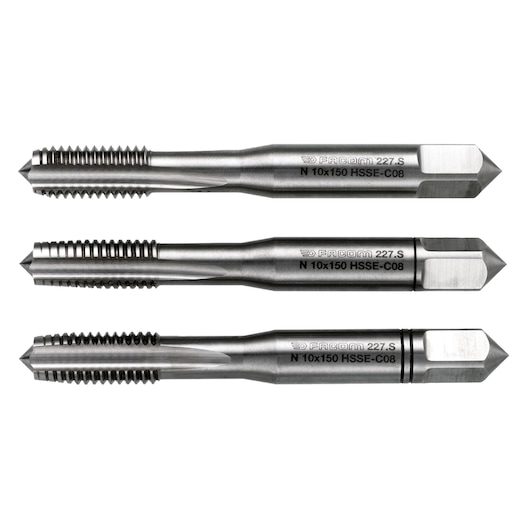 M12 x 1.75mm High Performance Cobalt Tap Set (Taper, Second and Bottoming) (3 pc.)