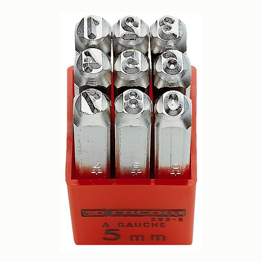 6mm Carbon Steel Digit Punch Set (9 pc) 6mm Carbon Steel Digit Punch Set (9 pc)
