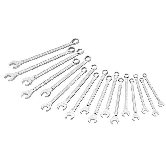 19-42 mm Extra-Long Combination Wrench Set (17 pc.)