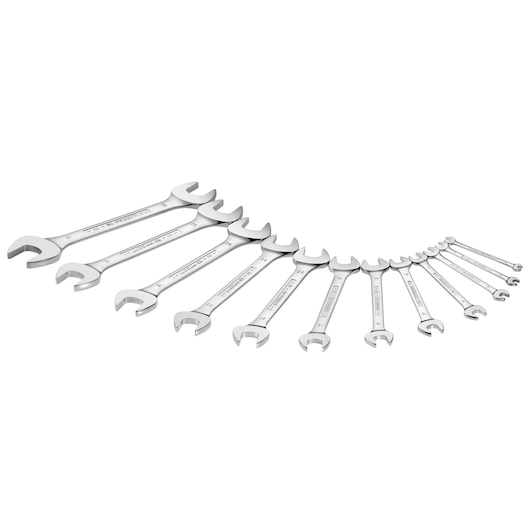 6 - 32mm Double Open-End Wrench Set (12 pc)