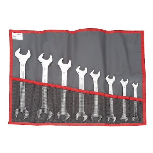 8 - 24 mm Double Open-End Wrench Set in Pouch (8 pc.)