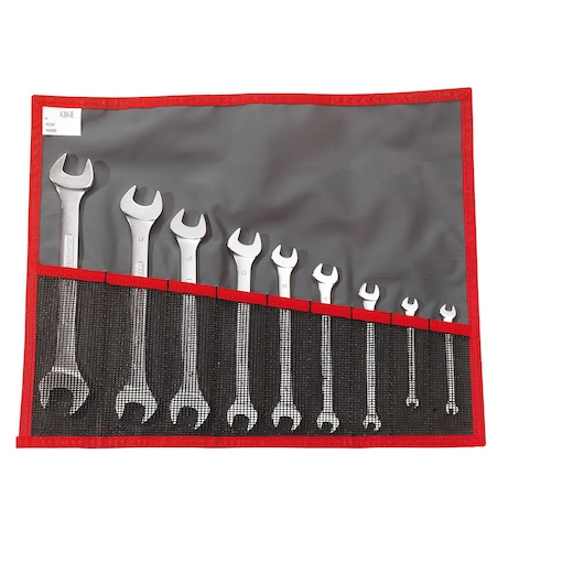 1/4" to 1"1/4 Double Open-End Wrench Set in Pounch (8 pc)