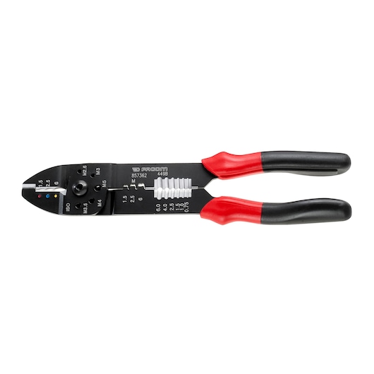 Crimping Pliers for Insulated Terminals With Wire Cutter