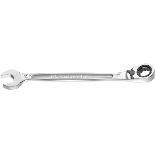 Reversible ratchet wrench, 12 mm