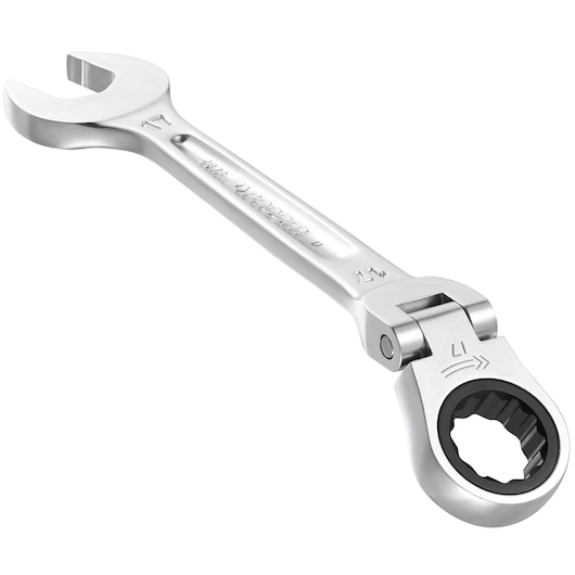 11mm Flex-Head Ratchet Wrench