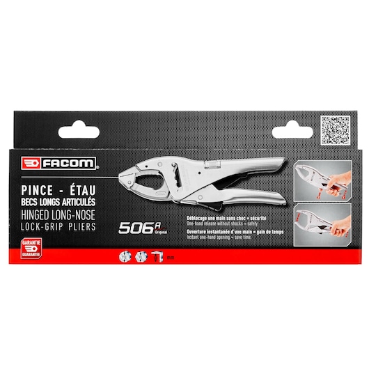 Large-capacity lock-grip pliers, 270 mm