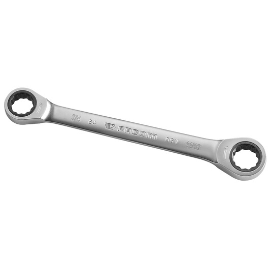 5/8 in. x 11/16 in. Straight Double Box-End Ratchet Wrench