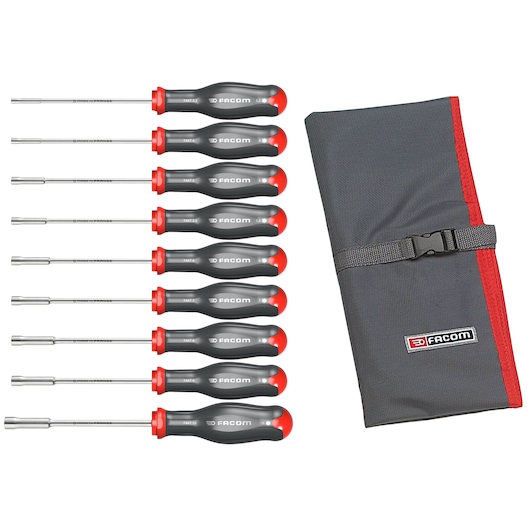 Forged Socket Wrenches With Screwdriver Handle (9 pc.)