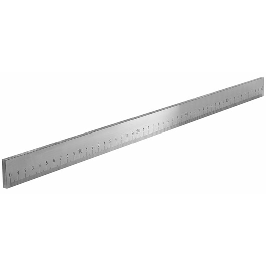 500mm Stainless Steel Solid Rule, 1 Side