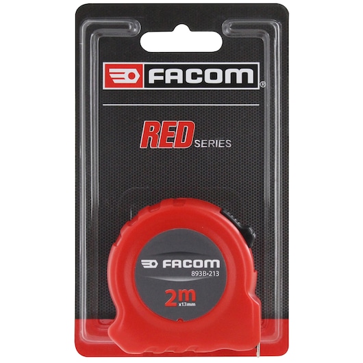 2m x 13mm Metric Short Tape, RED Series