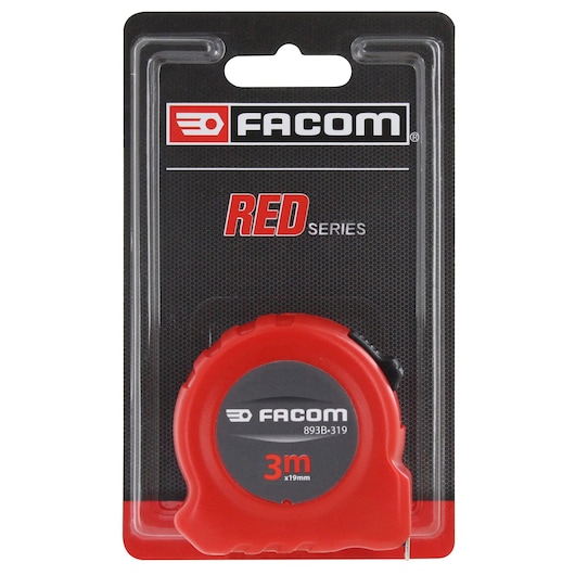 3m x 19mm Metric Short Tape, RED Series