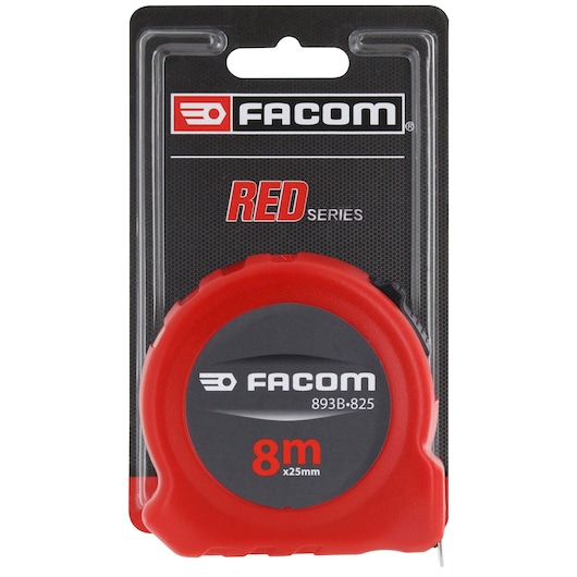 Metric Short Tape, 8m x 25mm RED Series