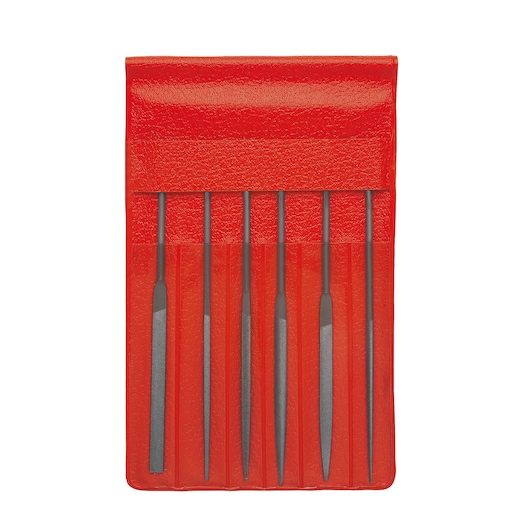 T0 needle file set 6 pieces, 140 mm