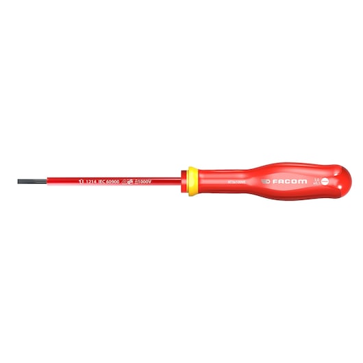 Insulated Screwdriver PROTWIST® 1000V Insulated Screwdriver for Slotted Head, 3X100 mm