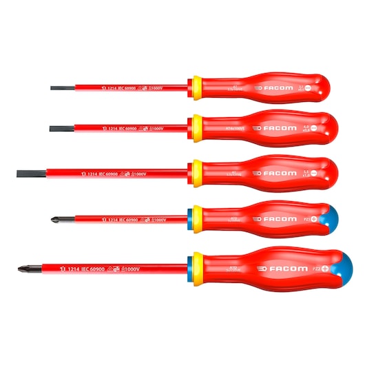 Insulated Screwdriver PROTWIST® 1 000 Volt set, 5 pieces