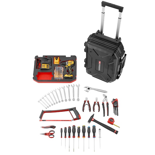 Rolling Case With Large Industrial Maintenance Set (68 pc.)