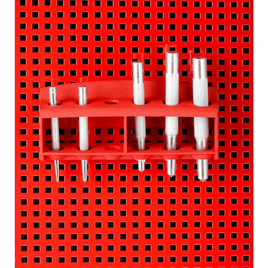 Versatile Polypropylene Rack for 6 Drift Punches