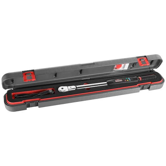 1/2 in. Electronic Torque Wrench With Ratcheting Head, Square Drive, Range 10-200Nm