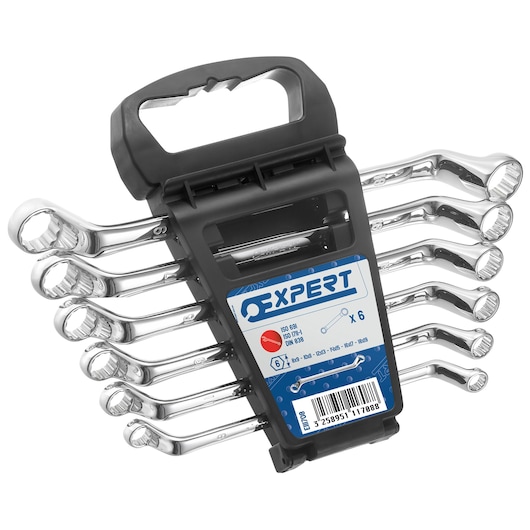 EXPERT by FACOM® Sets of offset ring wrenches, Metric 8-19 mm, 6 pieces