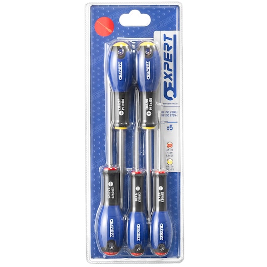 EXPERT by FACOM® Screwdrivers Set, Parallel/Ph 5 pieces