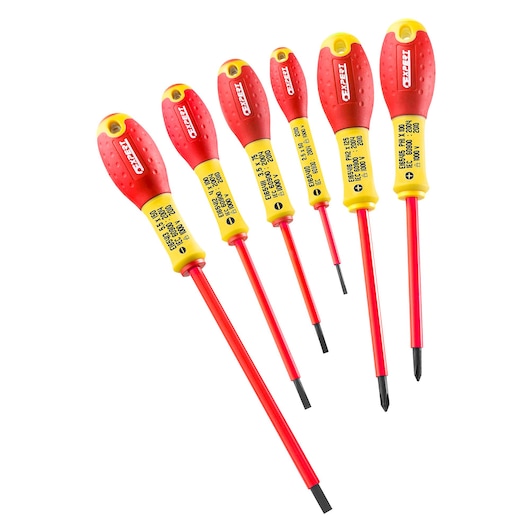 EXPERT by FACOM® 1000V Insulated Screwdriver Set Slot/Ph (6 pc.)