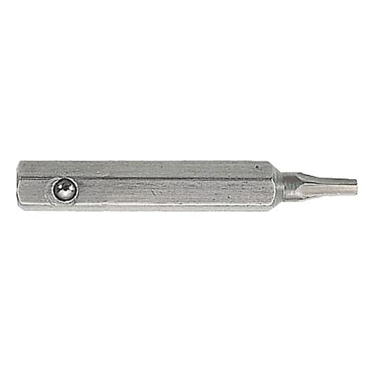 Screwing bits series 0 drive 4 mm for hollow hex screws, 1.3 mm