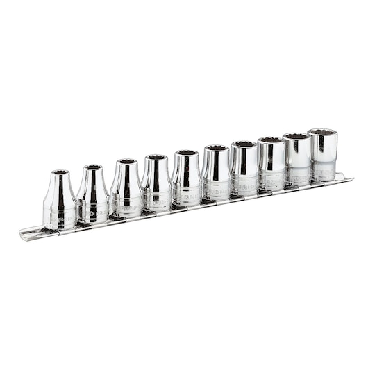 3/8 in. Socket Set on Rack (8 pc)