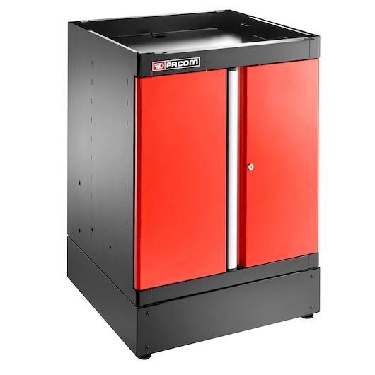 JLS3 SINGLE BASE UNIT 2 SOLID DOORS RED