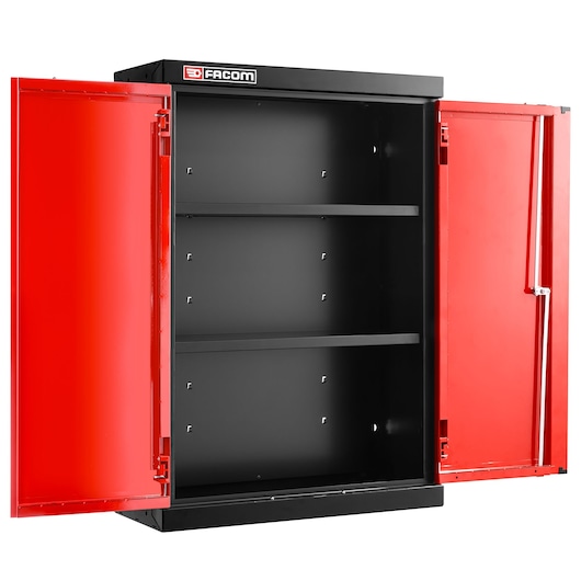 JLS3 TOP UNIT 2 SOLID DOORS RED