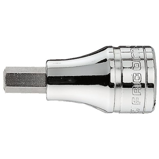 3/8" hexagonal bit socket, 10 mm 3/8" hexagonal bit socket, 10 mm